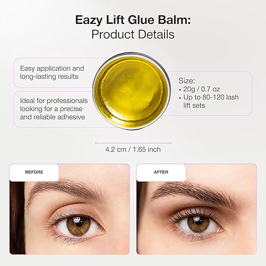 Curacoro Eazy Lash Lift Glue Balm, Nourishing Lash Lift Adhesive for Eyelash Curling & Lamination | Hydrating, Long-Lasting Lash Lift Balm