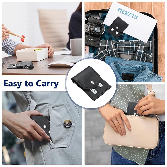 Geosar 50 Set Travel Manicure Kit Nail Clippers Pedicure Professional Nail Care Tools Stainless Steel Grooming Set with Portable Travel Case Gifts for Mother Father(Black)