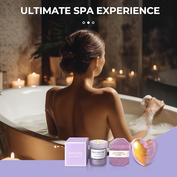 GRANNY SAYS Birthday Gifts for Mom, Spa Gifts for Women, Get Well Soon Gift Baskets, Self Care Gifts for Women, Care Package with Flannel Blanket for Mom, Friendship, Wife, Sister