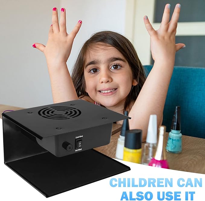 Nail Dryer Fan for Regular Polish 110V 300W Professional Nail Drying Fan with Hot and Cool Air for Hands and Feet Salon Air Nail Dryer Blower Fan for Manicure Salon and Home Use