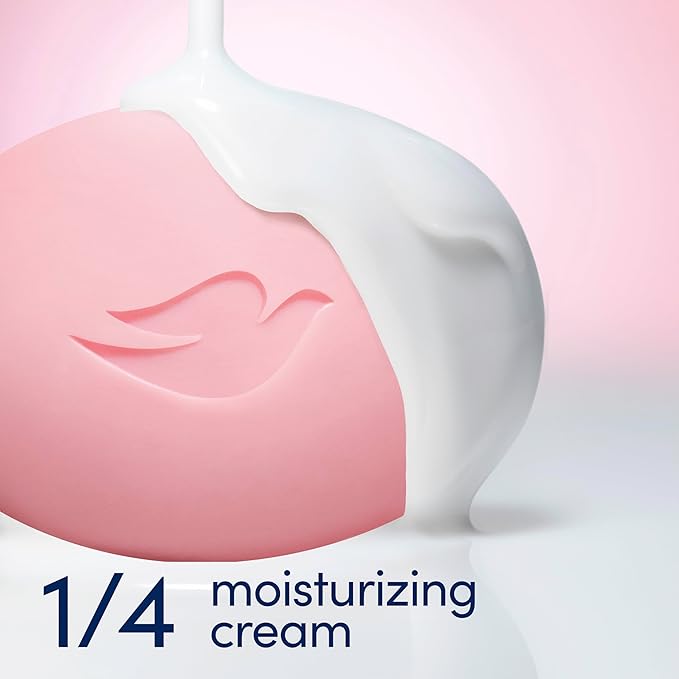 Dove Beauty Bar Soap Pink Rosa 6 Count for Soft, Smooth Skin, Cleans & Moisturizes 3.75 oz