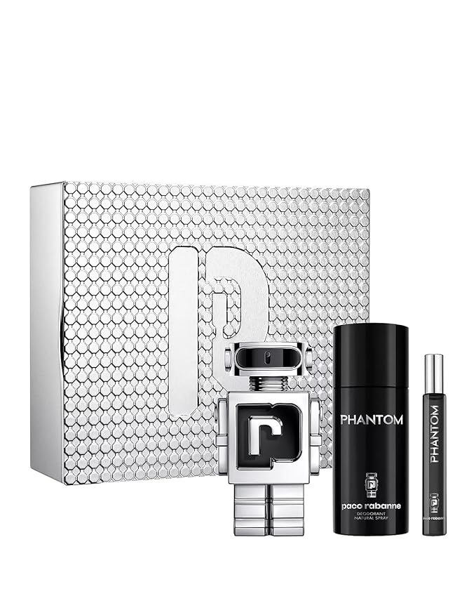 Paco Rabanne Phantom 3-Piece Tin Set for Men,