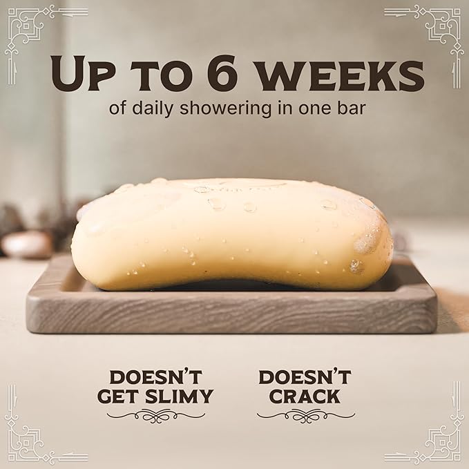 Castile Unscented Bar Soap – 1 Natural Soap Barsfor Men, Women, and Kids – EWG Verified with raw Organic Cocoa Butter and Olive Oil by Carolina Castile, 5 oz