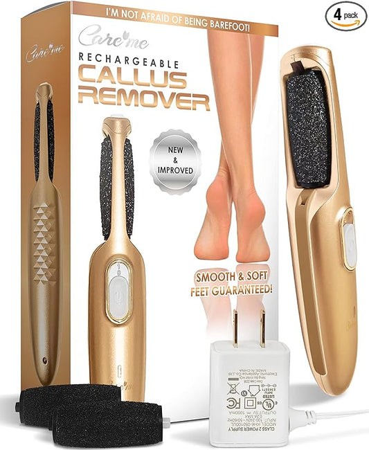 Powerful Electric Callus Remover Wand – Rechargeable Foot File, Grinder & Scrubber - Removes Dry, Dead, Hard Skin & Calluses – Best Pedicure Tool for Soft, Smooth Feet for Men & Women