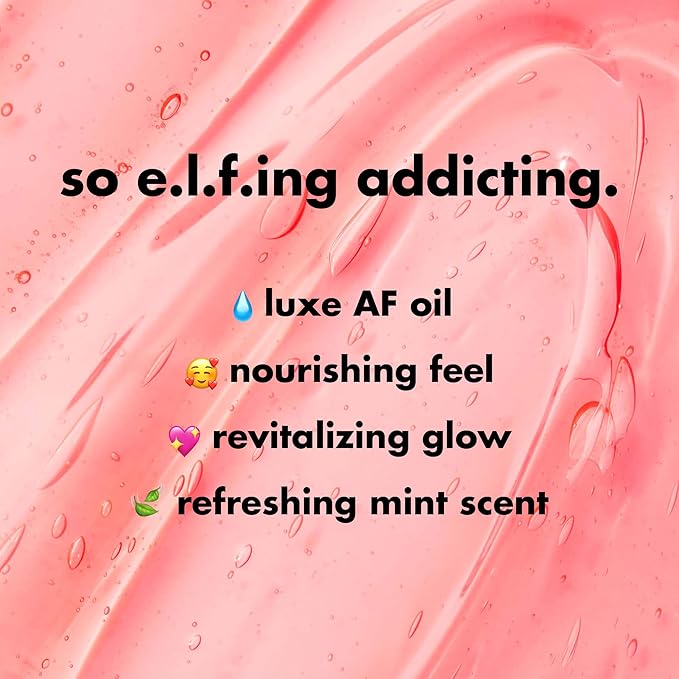 e.l.f. Glow Reviver Quad Goals Lip Oil Kit, Lip Gloss For A High-Gloss Finish & Sheer Wash Of Color, Non-Sticky, Vegan & Cruelty-Free, 4 Glosses