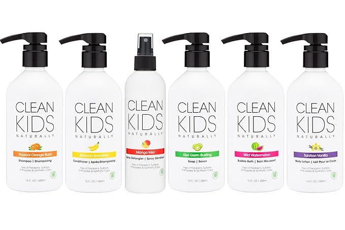 Gabriel Cosmetics Clean Kids Naturally Tahitian Vanilla Body Lotion, 16oz (2 Pack) EWG Verified