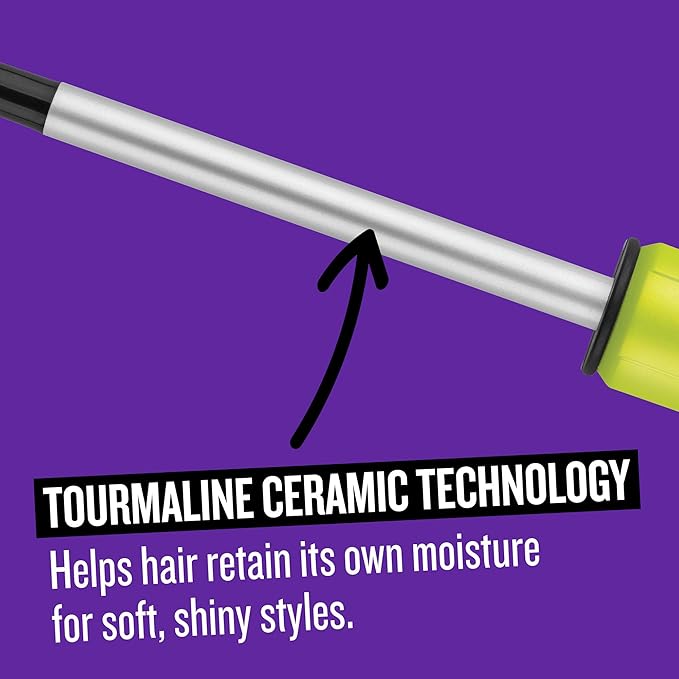 Bed Head Curlipops .5” Tourmaline Ceramic Skinny Pop™ Styling Iron | Clamp-Free Curling Wand | for Tight, Bouncy Curls (1/2 Inch)