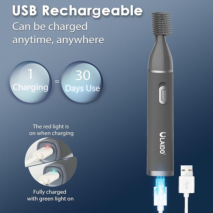 Ear and Nose Hair Trimmer for Men, 3 in 1 Eyebrow & Facial & Nose Hair Trimmer Clipper, 2025er Painless USB Rechargeable Hair Trimmers with High-Speed, Easy Cleaning