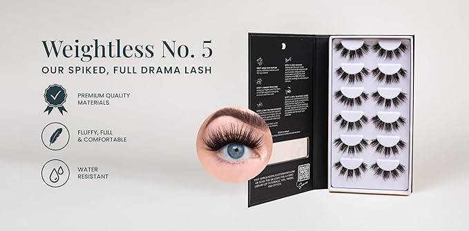 FlutterHabit Weightless Collection, DIY lash Extensions [1 month], Lash Clusters for Women, Salon Quality At Home Eyelash Extension Kit, Dramatic False Lashes (Dramatic), No Lash Glue Included