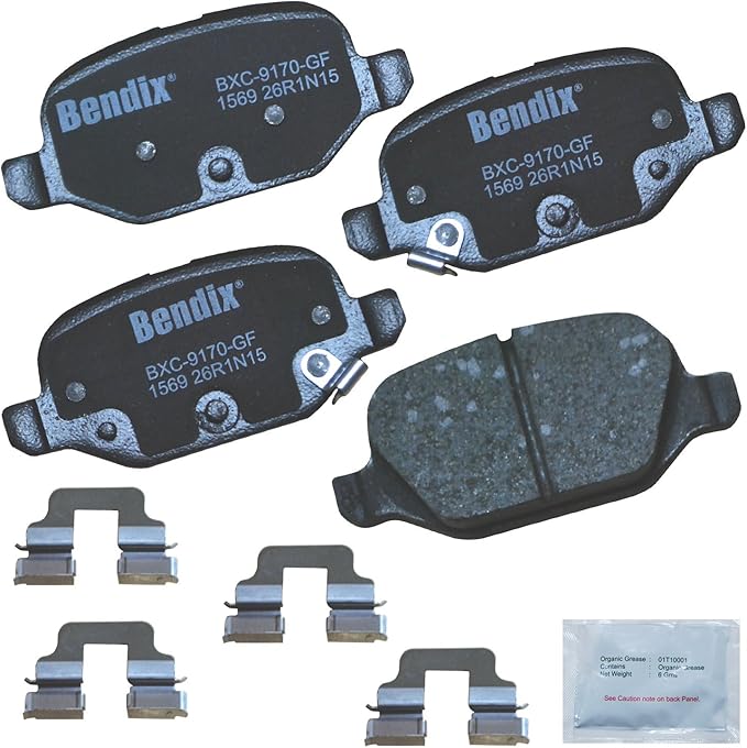 Bendix Priority1 CFC1569 Ceramic Rear Brake Pads for Fiat 500 2019-2009
