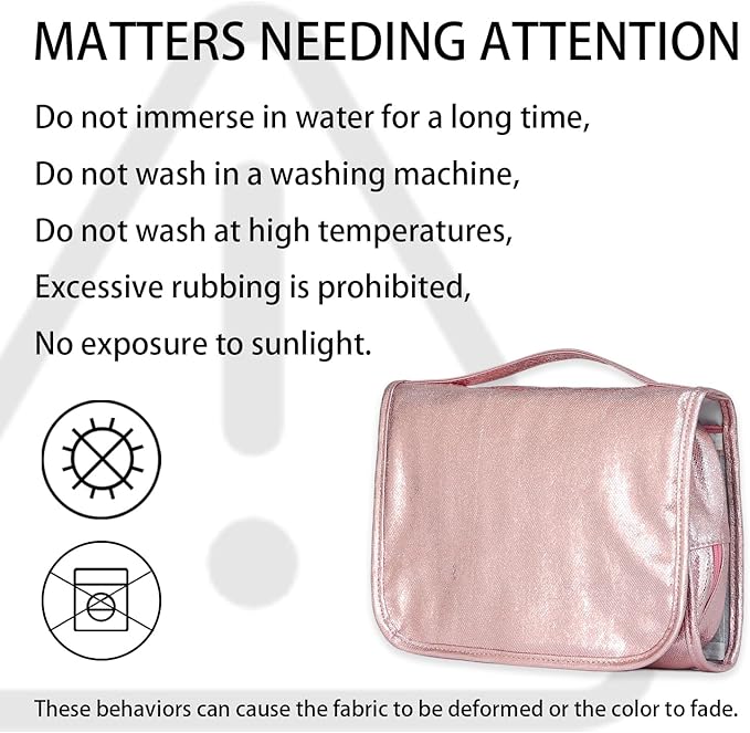 Travel Toiletry Bag for Women,Hanging Travel Toiletry Bag with Jewelry Organizer Compartment,Makeup Bag, Waterproof and Dirt Resistant, Travel Essentials,Bright Pink