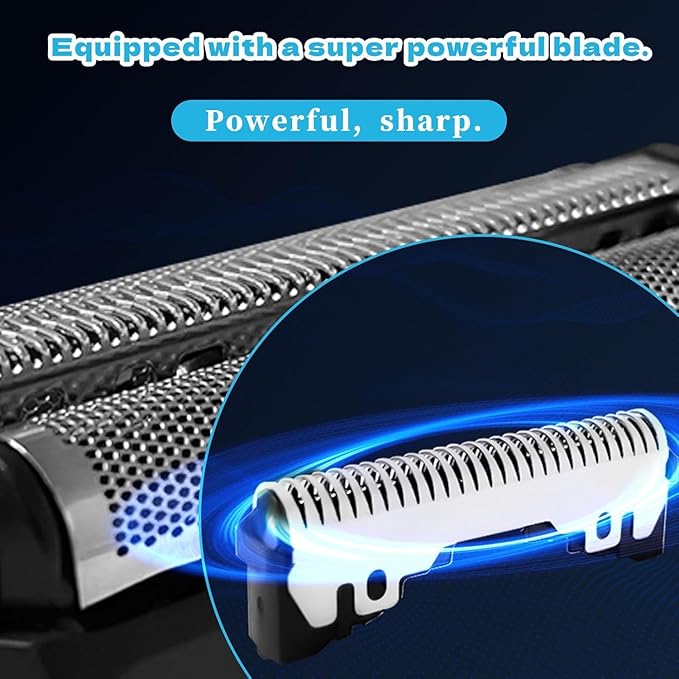 Replacement Film and Blade for Shaver Replacement Heads ES9087 ES9068 ES8101 Electric Shaver Head Cutter Blade Set Accessories Compatible with ES-CST2Q, ES-CST2S, ES-CST2R, ES-CST2T