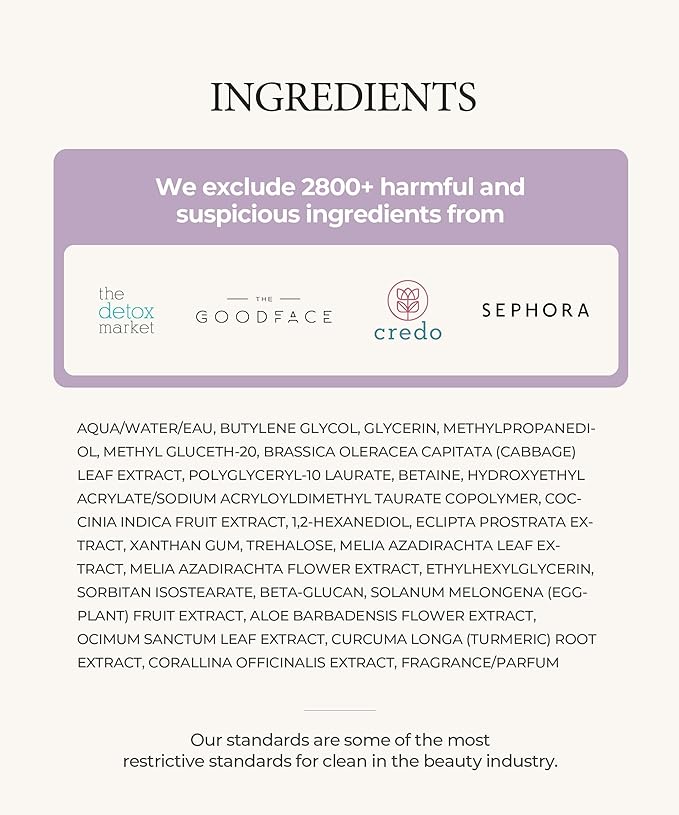 SERUMKIND Purple Cabbage Serum - Calming and Skin Recovery- Korean Face Skincare – Beta Glucan 100,000ppm – Soothing & Redness Relief - Vegan, Cruelty-Free – 1.01 fl.oz.