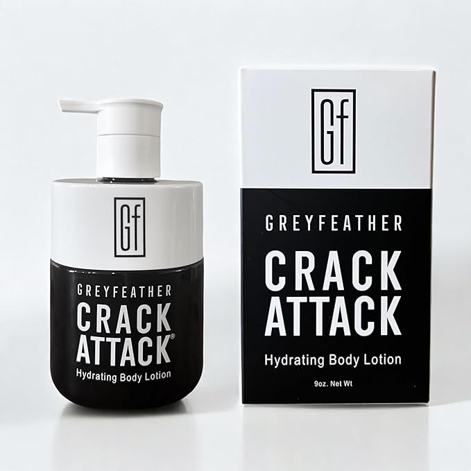 Crack Attack Hydrating Body Lotion – Fast-Absorbing, Non-Greasy Moisturizer for Dry, Cracked Skin – With Aloe, Emu Oil, Shea Butter & Mint – Natural, Fragrance-Free, Full Body Repair Cream