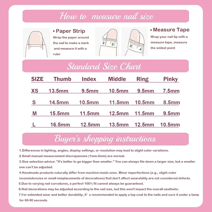 Handmade Acrylic Press On Nails Almond, Pink Medium, Ombre Valentine Heart Rhinestone Flower For Women Gift, Reusable Stick On Fake Kit With Glue (Pink Romance-M)