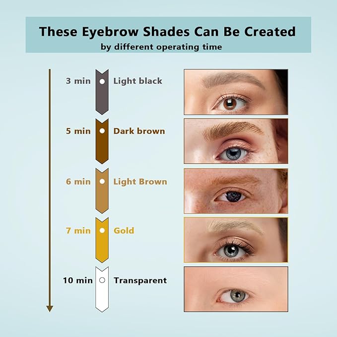 Brow Bleach Kit, Eyebrow Bleach, Brow Lightening Kit, Eyebrow Lightener, Brow Lightening, Gentle & Effective, Works for All Brow Types, Creates You a Lighter & Natural Brow Color, 5 Applications