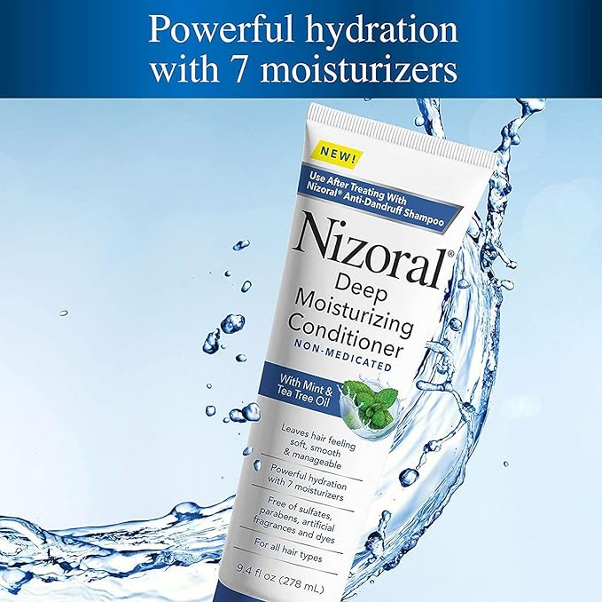 Nizoral Anti-Dandruff Shampoo, 7 Oz + Deep Moisturizing Conditioner, 9.4 Oz Bundle