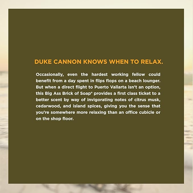 Duke Cannon Supply Co. Big Brick of Bay Rum Soap, 10oz - Superior Grade Men's Soap with Aromatic Summer Scent of Citrus Musk, Cedarwood and Island Spice (6 Pack)