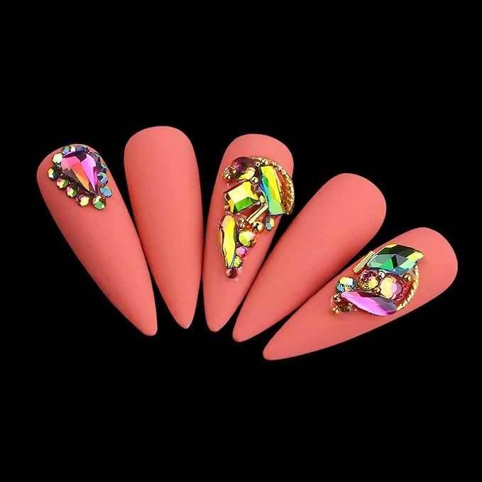 12 Types of Colorful 600 Diamonds + 2500 Flat Rhinestones Mix 20 Styles Flatback DIY Crafts Rhinestone Crystals 3D Decorations Flat Back Stones Set + Rhinestone Picker Wax Pen