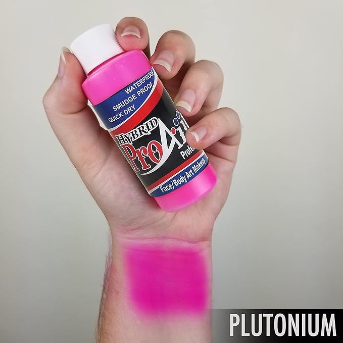 Face Painting Makeup - ProAiir Makeup - Set of 6 Atomic UV Colors - 2.1 oz (60ml)