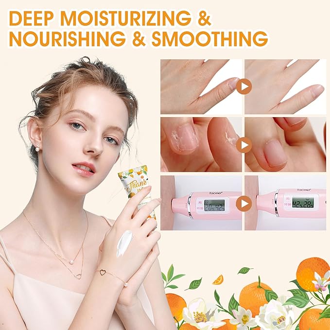 50 Pack Bulk Hand Cream Sets, Appreciation Gifts, Bridal Shower Favors, Wedding Shower Favors and Baby Shower Favors for Guests, Wedding Welcome Bag Stuffers for Guests, Thank You Gifts (Orange)