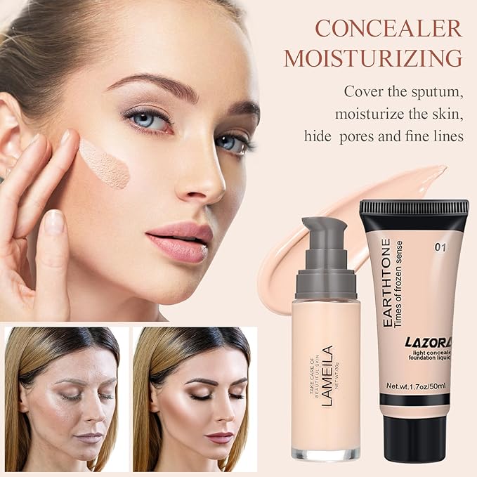 LAZORA All in One Makeup Kit for Women Full Kit Multipurpose Bundle Box Essential Starter Bundle (Box2)