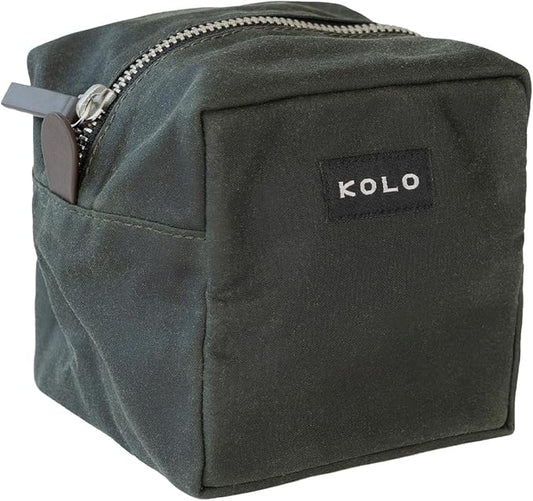 Kolo Parker Medium Weatherproof Toiletry Case, Cable Bag, Travel Pouch, Sage
