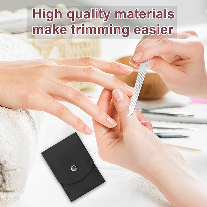 Manicure Set Bulk, Nail Clippers Kit Stainless Steel Fingernail Clippers Set, Sturdy Nail Tip Cutter Trimmers Professional Grooming Toenail Clippers Personal Pedicure Kits Gift Black (24 Pack 7 in 1)