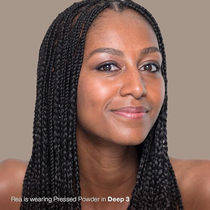 Mineral Fusion Pressed Powder Foundation, Deep 4 - Deep Skin w/Golden Undertones, Age Defying Foundation Makeup with Matte Finish, Talc Free Face Powder, Hypoallergenic, Cruelty-Free, 0.32 Oz