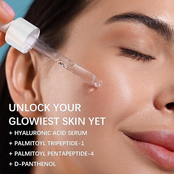 3 Pack 2% Hyaluronic Acid Serum with Advanced Peptide Complex for Optimal Hydration & Skin Balance (1fl.oz/30ml Each)