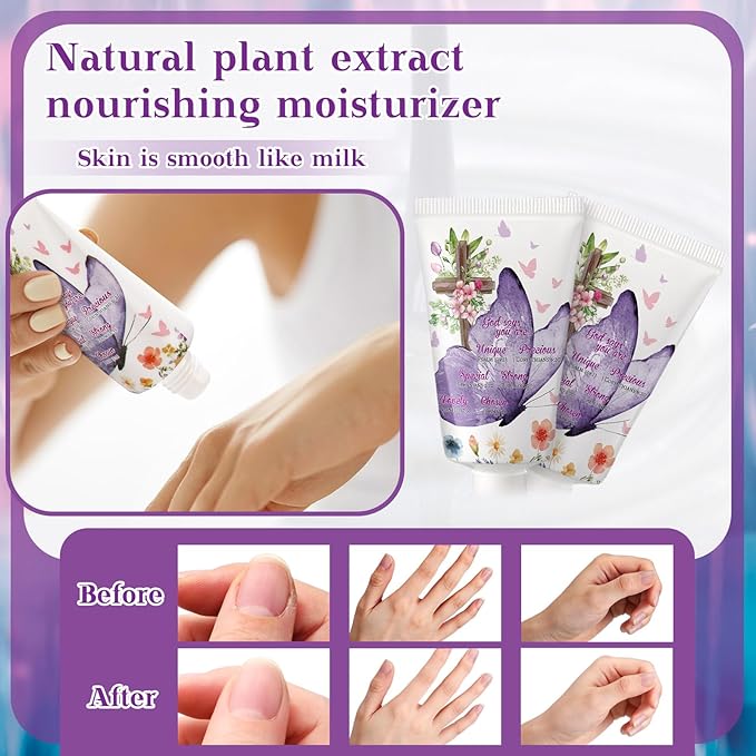 50 Pack Christian Hand Lotion Bulk Gifts for Women Mother Day Bible Mini Travel Hand Lotion Bulk for Stocking Stuffers Gifts Women Church Appreciation Teachers Coworkers(Vibrant)