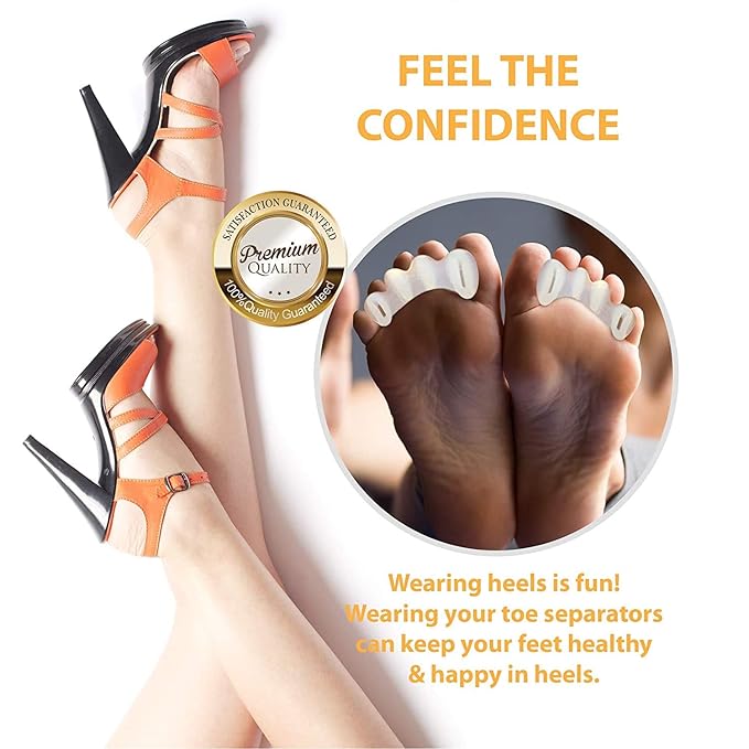 Toe Spacers (Bundle Soft & Firm) - Toe Separators for Alignment, Toe Straightener for Foot Pain Relief, Silicone Bunion Corrector for Women Big Toe, Supports Foot Health