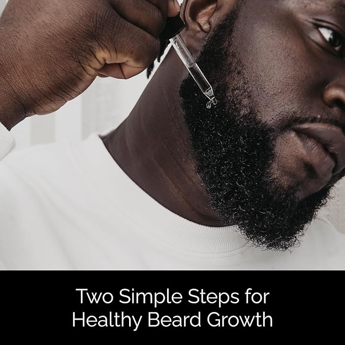 Golden Grooming Beard Oil & Balm Bundle for Men | Natural Growth Kit with Shea Butter | 4oz Balm & 2oz Oil | Spicy Grove