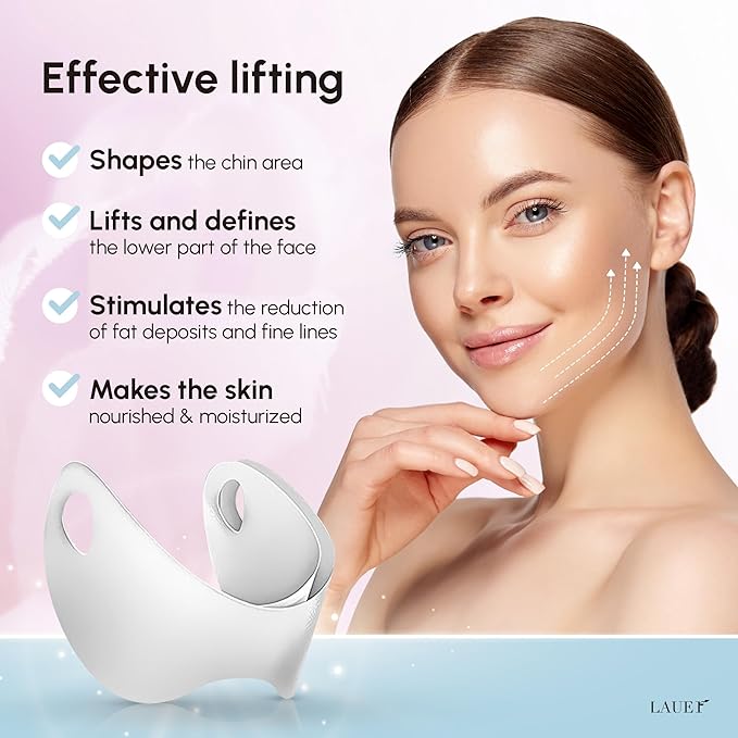 V Shaped Contouring Face Mask Line Shaping Lifting Belt Neck Reduction Jawline Lift Tape Enhancer Face Patch Firming Tightening Skin Chin Up Sculpting Collagen Mask Hyaluronic Acid Aloe Vera 25pcs