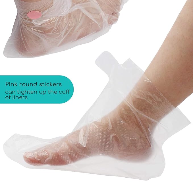 Segbeauty Paraffin Wax Liners for Foot, 400 Counts Larger & Thicker Plastic Foot Bags, Paraffin Bath Mitts Hot Wax thera-py Booties Sock Covers for Foot Spa Wax treat-ment Paraffin Wax Machine