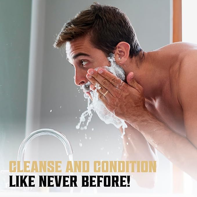 Viking Revolution Beard Wash and Beard Conditioner for Men with Argan Oil and Jojoba Oil - Beard Softener and Strengthener Beard Care Beard Shampoo and Conditioner with Beard Oil (5oz, Spiced Vanilla)