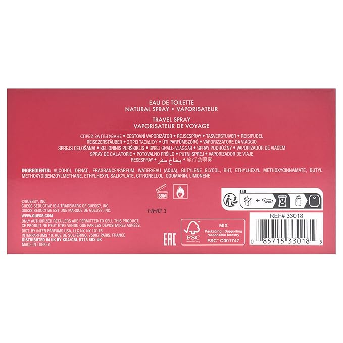 Guess Seductive Red for Women - 2 Pc Gift Set 1.7oz EDT Spray, 0.5oz EDT Spray