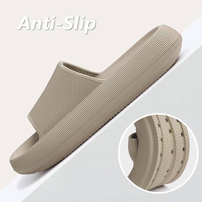 Menore Slippers for Women and Men Quick Drying, Parent-Child EVA Open Toe Soft Slippers, Non-Slip Soft Shower Spa Bath Pool Gym Beach House Sandals for Indoor & Outdoor