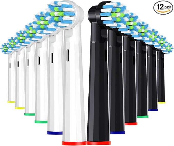 Replacement Toothbrush Heads for Oral B,Electric Toothbrush Replacement Brush Heads,Pack of 12