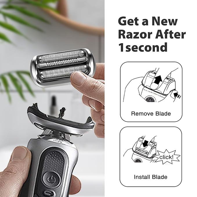 74S Replacement Shaver heads Compatible with Braun Series 7 Replacement Head,suitable for 7120s, 7125s, 7127cs, 7171cc, 7175cc, 7185cc and 7189cc