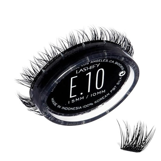Lashify Extreme 10mm Gossamer DIY Eyelash Extensions Refill, Black, Easy False Lashes To Add Tremendous Volume