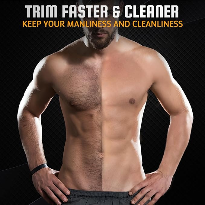 Electric Body Hair Trimmer for Men - Cordless Mens Ball Shaver, Waterproof Men's Groin Groomer, Replaceable Ceramic Blade Pubic Grooming, Rechargeable Balls Razor for Shower,Safe Shaving Bodygroom