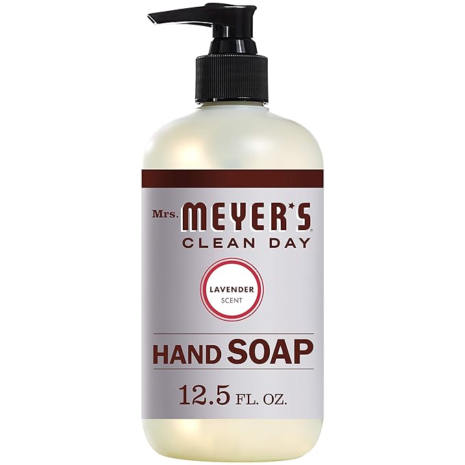 Mrs Meyers Hand Soap Lavender 12.5 Ounce Pump (370ml) (3 Pack)