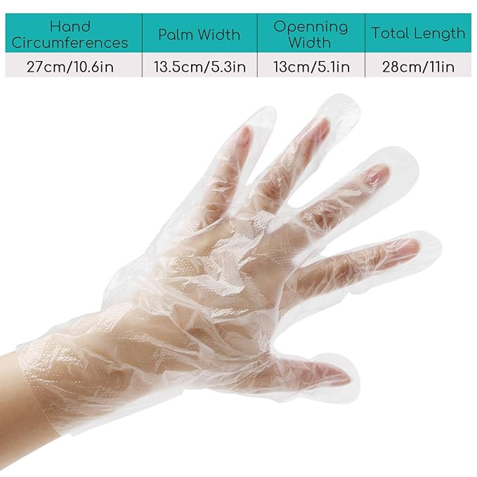 Segbeauty 200pcs Paraffin Wax Gloves, Paraffin Bath Liners for Hand, Plastic Thermal Mitten Bags Mitt Liner Covers for Paraffin Wax Refills Hot Wax SPA thera-py treat-ment Paraffin Wax Machine