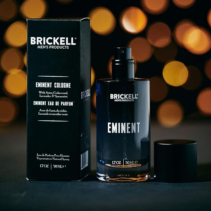 Brickell Men's Eminent Cologne for Men, Anise, Cedarwood, Lavender and Spearmint, Natural and Organic, 1.7 oz