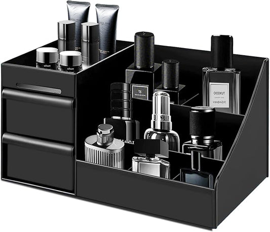 Cologne Organizer for Men Perfume Organizers Vanity Organizers Cologne Stands with Drawers Bathroom Stand and Storage Desk Display Dresser Organizer Countertop Makeup Organizers for Skincare Toiletry