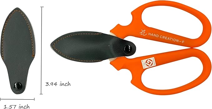 Flower Scissors Hand Creation F-170 (Orange, 170mm)