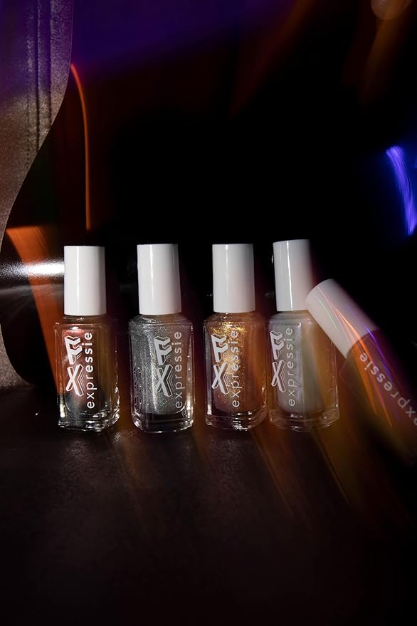 essie expressie quick dry nail polish, vegan formula, pearl finish top coat, Iced Out Fx Filter, 0.33 fl oz