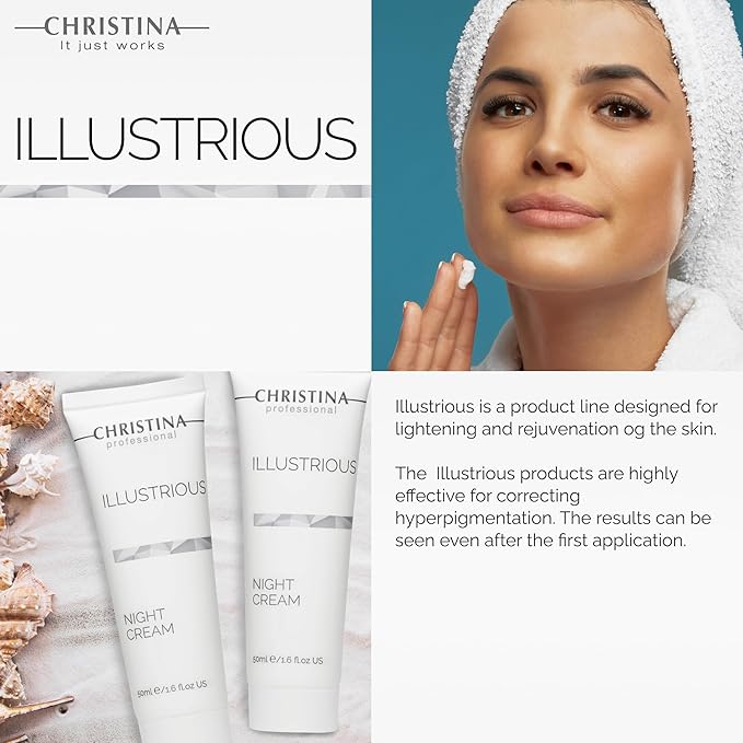 -CHRISTINA- Illustrious Night Cream with Retinol and Vitamin E | Night Cream for Face Rejuvenates and Moisturizes the Skin | Suitable for All Skin Types 50ml / 1.7 fl.oz