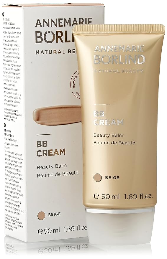 ANNEMARIE BÖRLIND - BB CREAM - beige - tinted, moisturizing & balancing beauty balm, facial care with macadamia nut oil, light coverage, vegan 1.69 Fl. Oz.